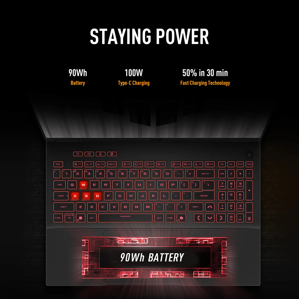 ASUS TUF GAMING A16 FA608PP-G1S161W | AMD Ryzen 9 8940HX, 16GB RAM, 1TB SSD, 16.0 ASUS TUF GAMING A16 FA608PP-G1S161W | AMD Ryzen 9 8940HX, 16GB RAM, 1TB SSD, 16.0